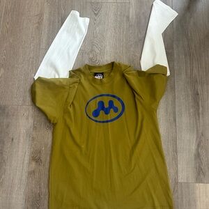 Mowalola Green Graphic Long Sleeve T-Shirt